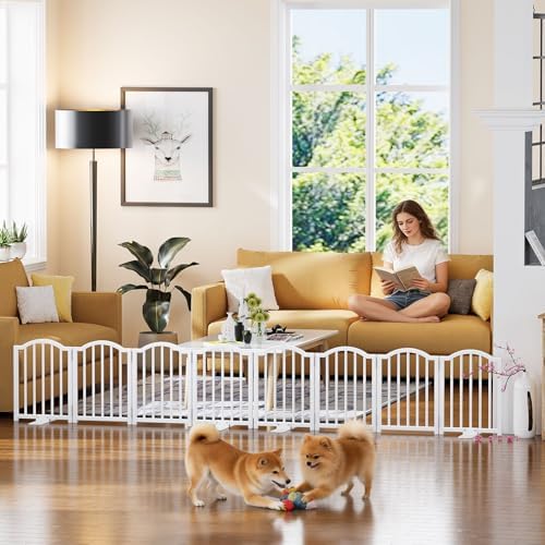 Snughome 2 Pack Short Dog Gate Indoor, Expand Up to 48’’Wide Foldable Pet Gate - Image 7