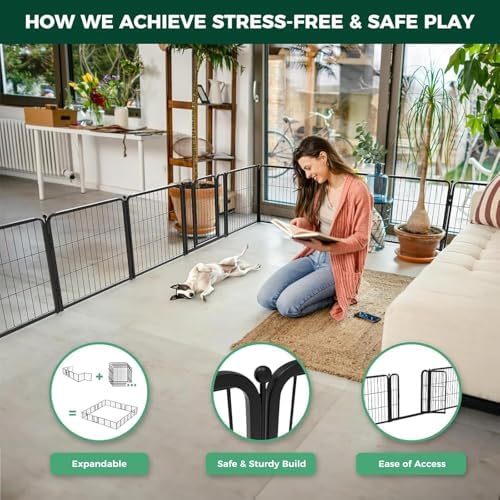 FXW Homeplus Indoor Dog Playpen, 4 Panels, - Image 4