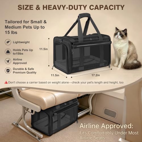 Soft Sided Cat Carrier for Anxious Pets - Image 4