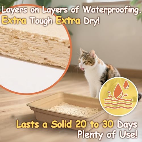Disposable Litter Boxes for Cats Leak-Proof: 3/6/9/20/32-Pack Odor Control - Image 3