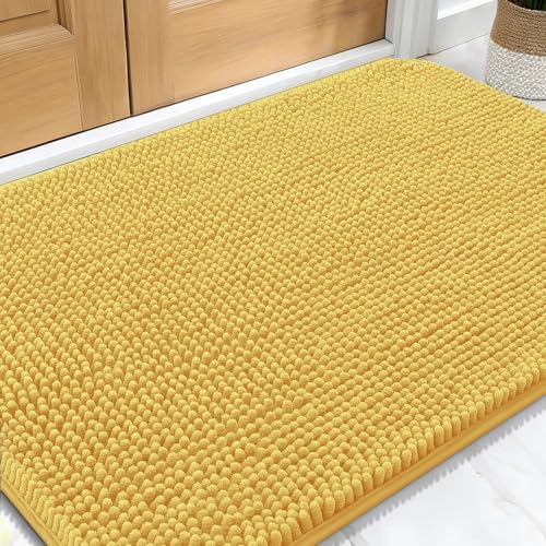 OLANLY Dog Door Mat for Muddy Paws 30x20, Super Absorbent Chenille Mud Mat by OLANLY