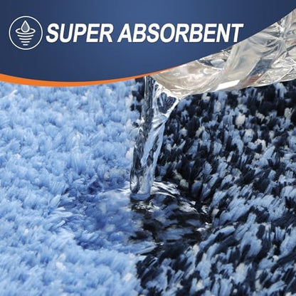 OLANLY Luxury Toilet Rugs U-Shaped 24x20, Soft Absorbent Microfiber Mat - Image 4