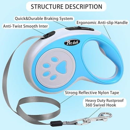 5M/16FT Retractable Dog Leash for Small Medium Dog - Image 2