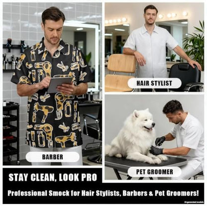 Funny Print Barber Jackets & Smocks - Image 4