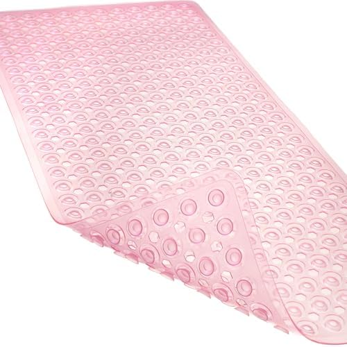 Non-Slip Bathtub and Shower Mats, Power Grip Bath Mat 35 x 16.3 Inch by Linoows