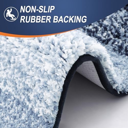OLANLY Bathroom Runner Rug 47x24, Extra Soft Absorbent Microfiber Bath Rugs - Image 4