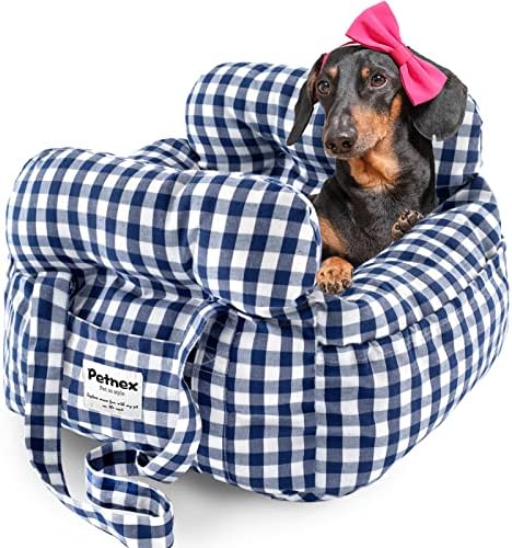 Dog Car Seat for Small Dogs, Portable Puppy Car Seat of Easy Installation by Petnex