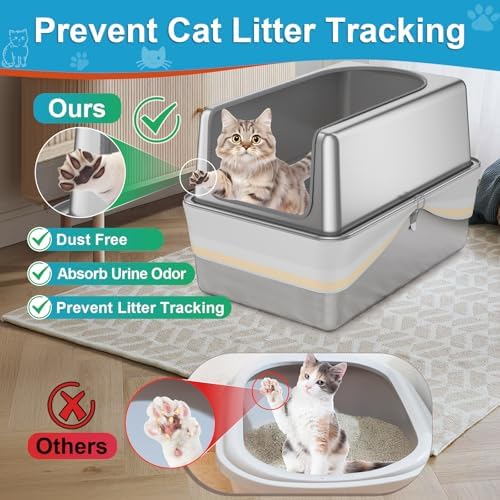 XXL All Stainless Steel Sifting Litter Box - Image 4