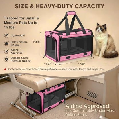 Soft Sided Cat Carrier for Anxious Pets - Image 4