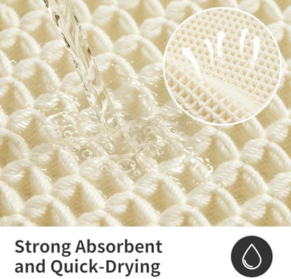 ILANGO Upgraded Waffle Bath Rug 24x48, Super Absorbent Non Slip Bath Mat - Image 6