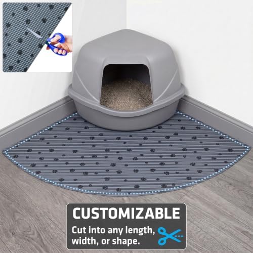 Drymate Cat Litter Box Mat Litter Trapping Mat Dark Grey, 28x36 XL - Image 6
