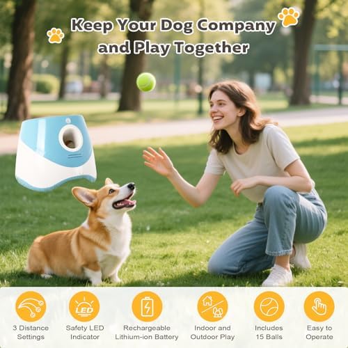 Automatic Ball Launcher for Dogs: Indoor Thrower Fetch Machine - Image 2