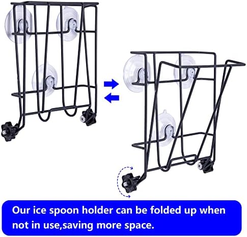 TOCCYARD Ice Scoop Holder Foldable, Metal Heavy Duty Ice Maker Scoop Holder - Image 4