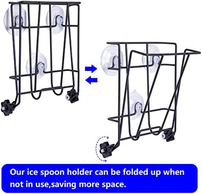 TOCCYARD Ice Scoop Holder Foldable, Metal Heavy Duty Ice Maker Scoop Holder - Image 4