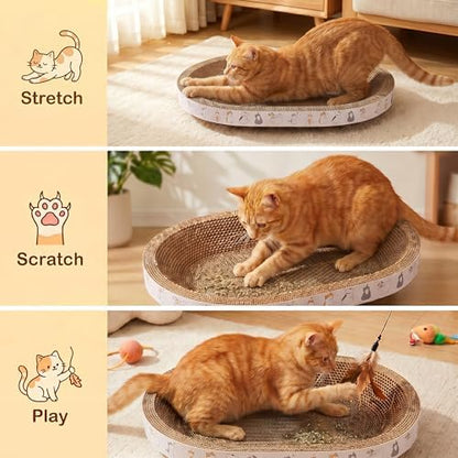 PatiencET Oval Cat Scratcher Bed - Image 5