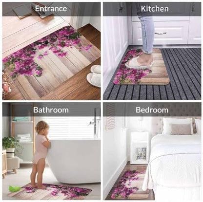 Pink Bougainvillea Flower Bath Mat - Image 4