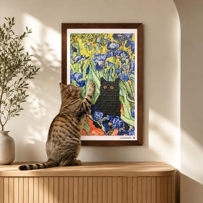 Wall Art Cat Scratcher, Framed Sisal Scratch Pad - Image 6