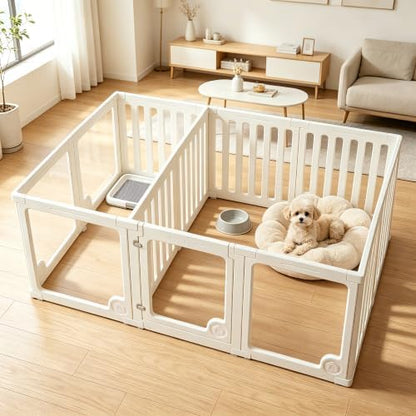 Heeyoo Clear Acrylic Dog Playpen 12 Panels - by Heeyoo