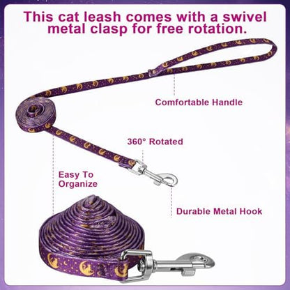 2 Pack Cat Harness and Leash, Escape Proof Adjustable Kitten Harness Multi - Image 4