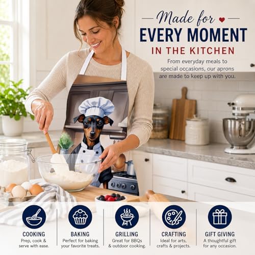 Caroline's Treasures Manchester Terrier The Chef Apron Cooking Kitchen Server - Image 6