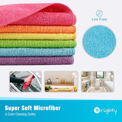 Orighty Microfiber Cleaning Cloth, Cleaning Rags, 24 Pack, 12x11 in - Image 2