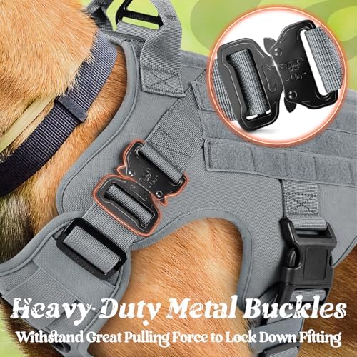 rabbitgoo Tactical Dog Harness for Small, Heavy Duty Military No Pull Vest - Image 2
