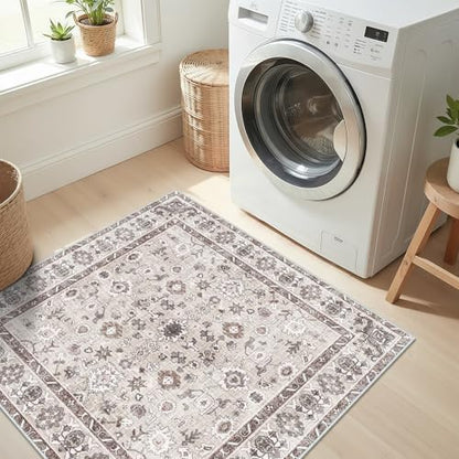 Washable 2x2 Square Bathroom Rug - Image 3