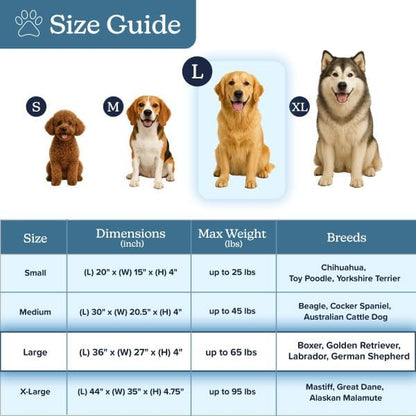 Orthopedic Dog Bed with Memory Foam and Sherpa Top ? Removable, Machine - Image 7