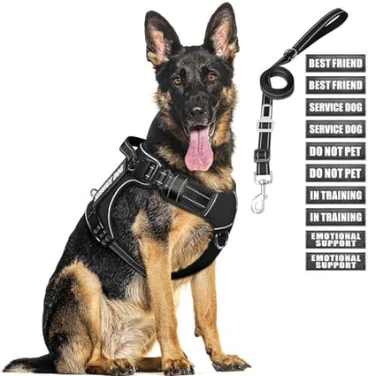 Tactical Dog Harness and Leash Set by MOOGROUPETSFRIEND