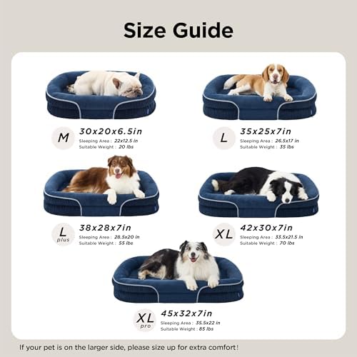 Bedsure 360°Oval Bolster Orthopedic Dog Bed Medium Size Dog - Image 6