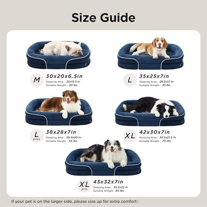 Bedsure 360°Oval Bolster Orthopedic Dog Bed Medium Size Dog - Image 6