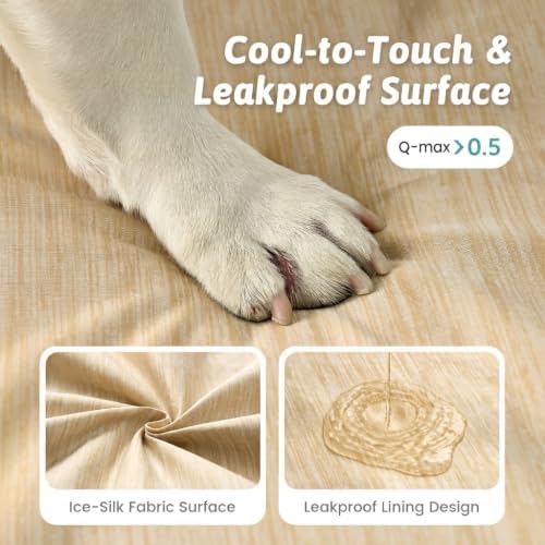 COZY KISS Cooling Orthopedic Dog Bed, Waterproof Lining - Image 2