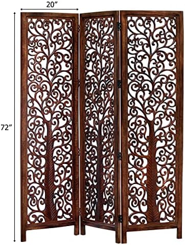 COTTON CRAFT Room Divider Wood Screen - Image 2