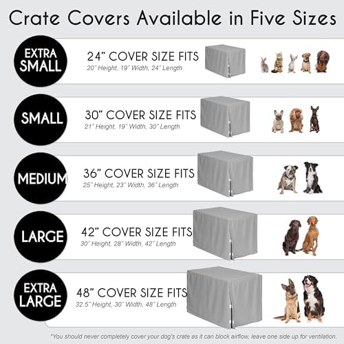 Sweet Jojo Designs 36in. Medium Dog Crate Cover Pet Cage, Kennel Covers - Image 6