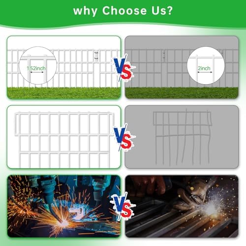 17ft X 13in Animal Barrier Fence, 12 Panels No Dig Fence - Image 6