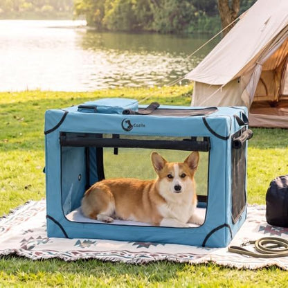 Portable Collapsible Soft Dog Crate by Cozila