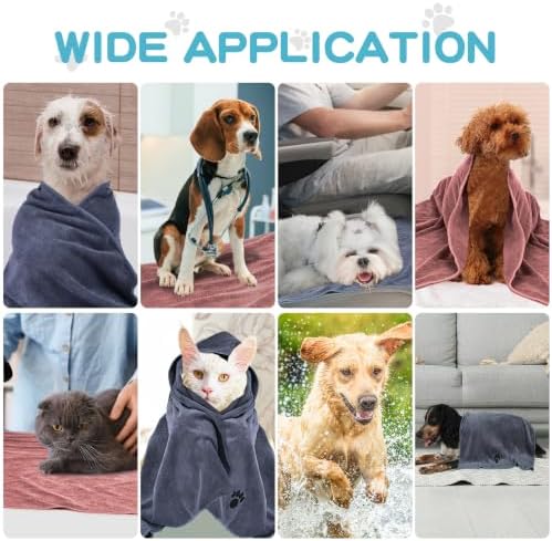 Microfiber Dog Towels 2 Pack, Perfect Shower & Bath Supplies - Image 7