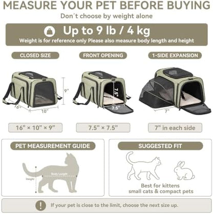 Petsfit Small Expandable Cat Carrier - Image 2