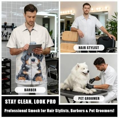 Funny Print Barber Jackets & Smocks - Image 6