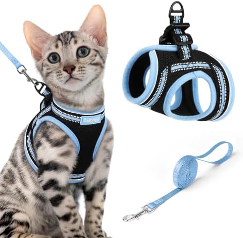 rabbitgoo Cat Harness and Leash Set, Step-in Soft Vest by rabbitgoo