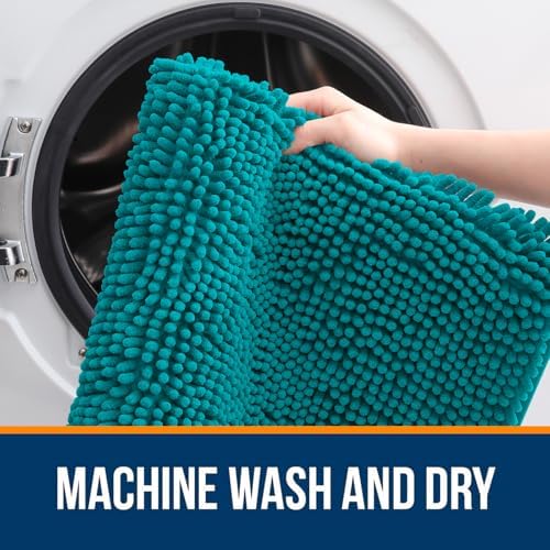 OLANLY Large Bathroom Rugs 47x32, Extra Soft Absorbent Chenille Bath Rugs - Image 5