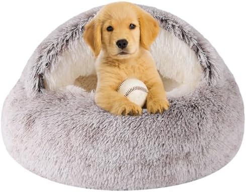 Dog Beds for Small Dogs, Cat Bed Cave, Washable Cute Cat Bed, Cozy Nook Pet Bed by WgoogW