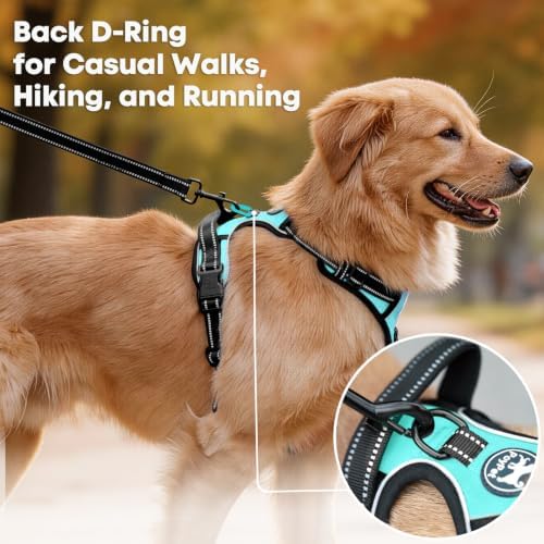 PoyPet No Pull Dog Harness Large, Reflective Vest - Image 3