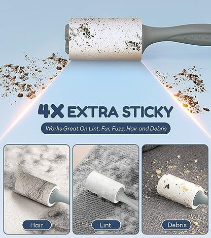 MONSEK 4X Extra Sticky Lint Roller - Image 2