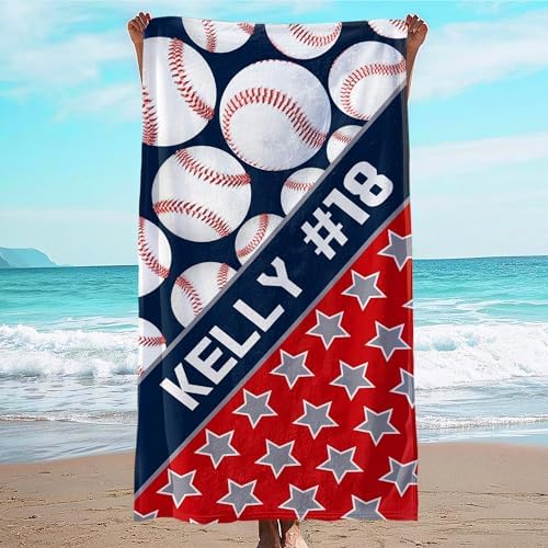 Personalized Beach Towel With Name, Custom Beach Towel with Name, Customized by JML
