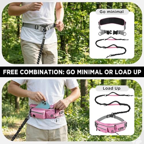 Hands Free Dog Leash with Waist Pack Bungee - Image 6