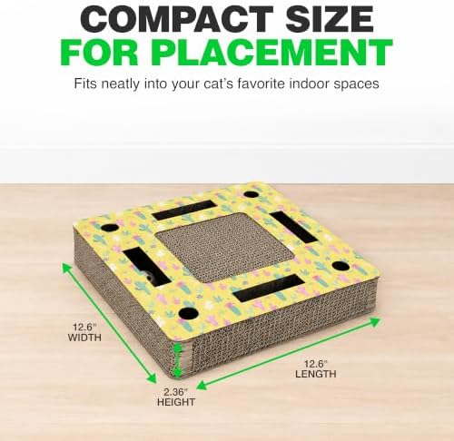 A&E Cage Co Square Cardboard Cat Scratcher - Image 6