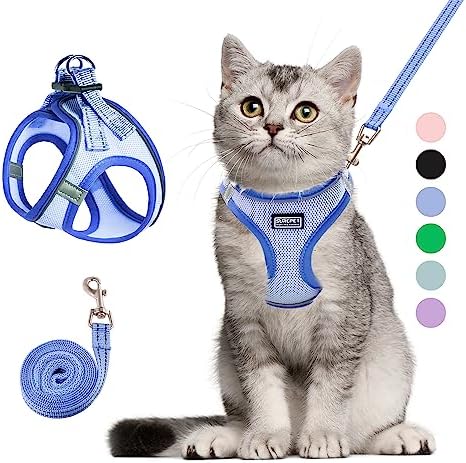 Cat Harness and Leash Set, Soft and Breathable Vest by Unknown