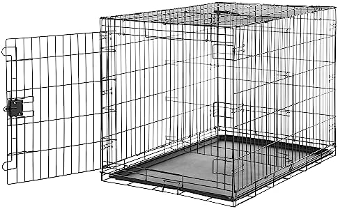 Amazon Basics Durable, Foldable Metal Wire Dog Crate by AmazonBasics