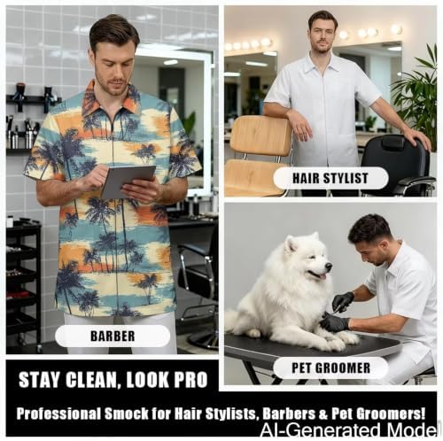 Professional Grooming Smock Unisex, Water Resistant Anti-Static - Image 4